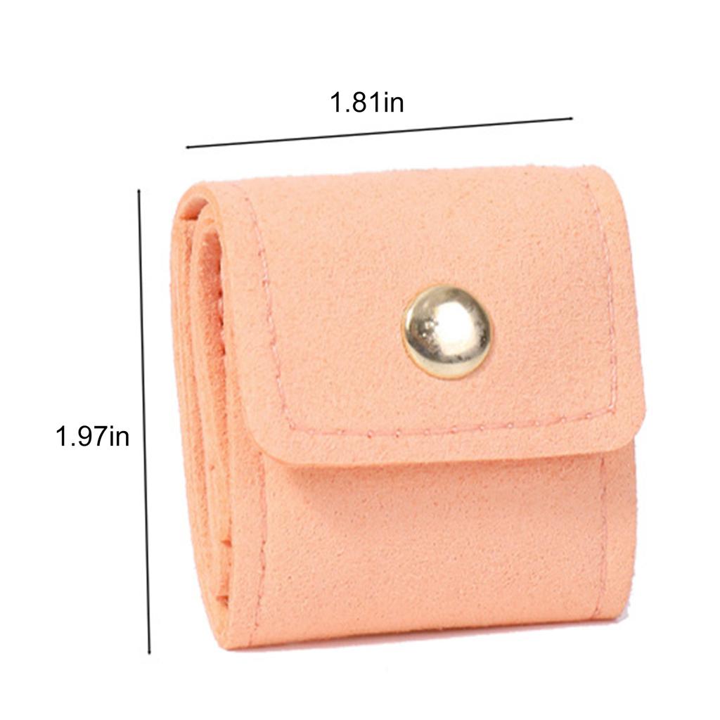 Jewelry Storage Organizer Bag with Buckle Multifunctional Travel Jewelry Pouch for Rings Earrings Necklaces Gifts for Girl Women