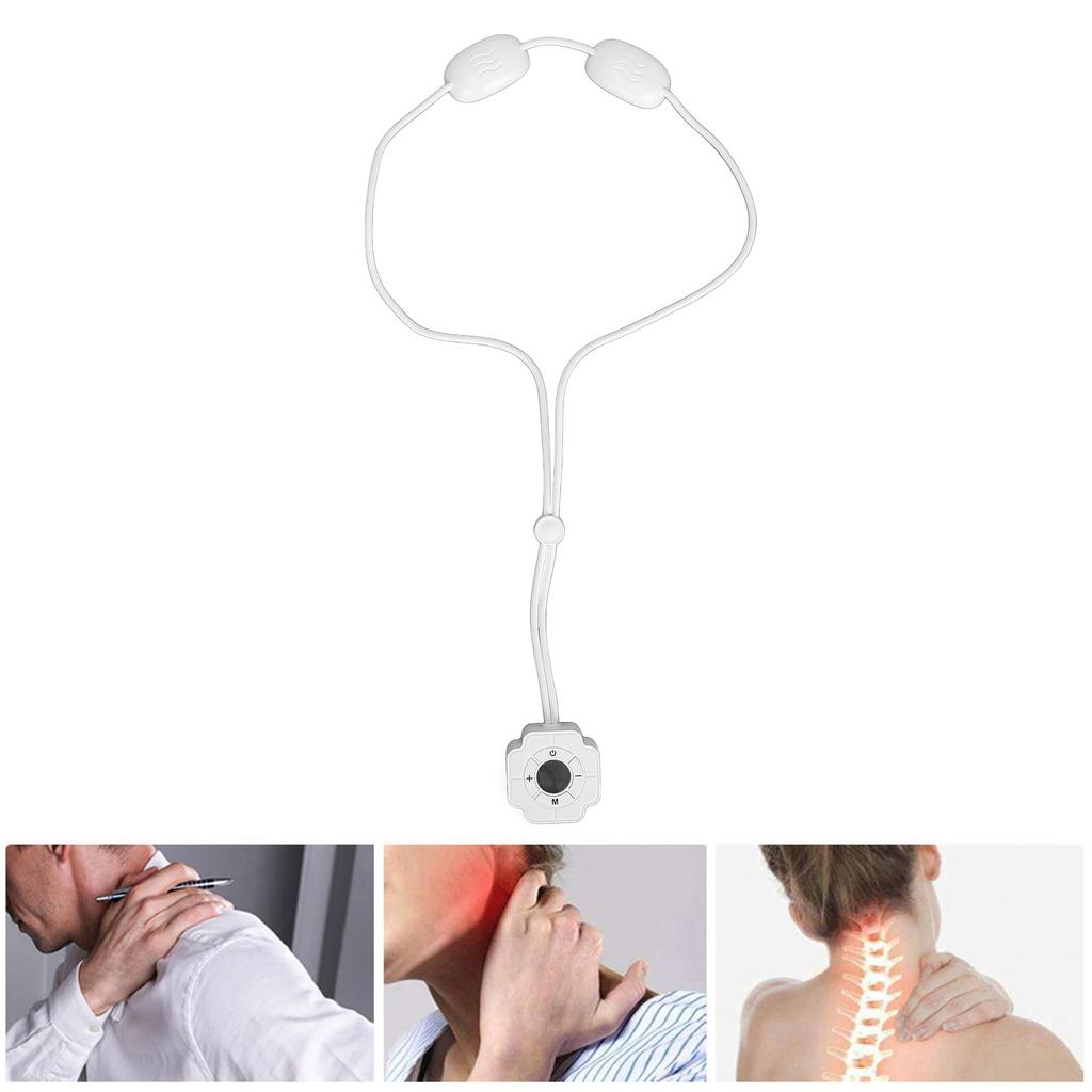  Pendant Shape Neck Massager Electric Pulse Hot Compress Intelligent Hanging Cervical Spine Mass