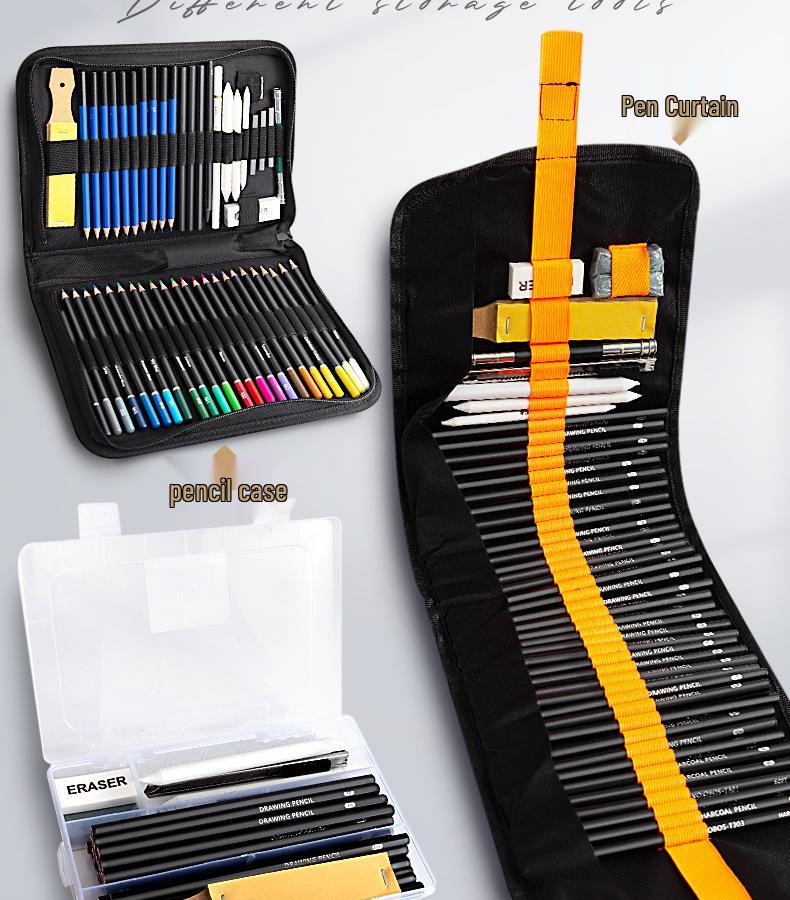 Professional Sketch & Charcoal Pencil Set for Students & Beginners