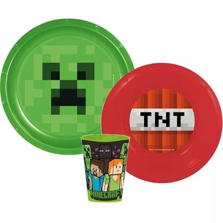 MINECRAFT Dinner Set Plate Bowl Cup BPA Free