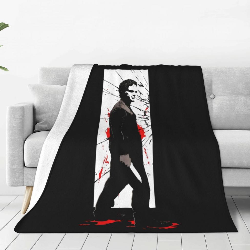 Custom Ultra-Soft Fleece Dexter Morgan Throw Blanket Warm Flannel Movie Blankets For Bed Office Sofa Bedspreads