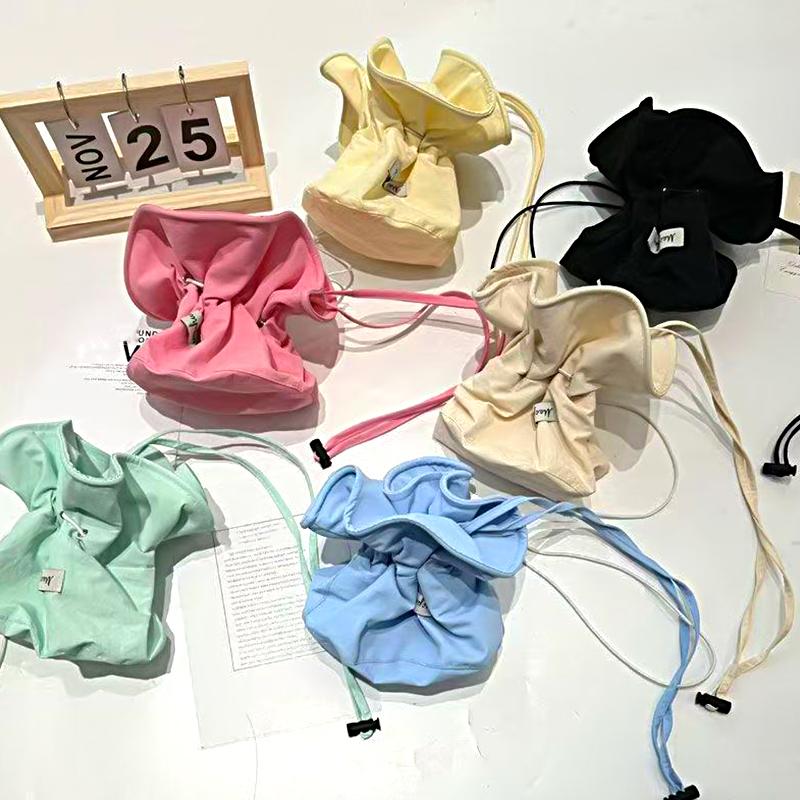 Women/Men Colorful Bucket Hat Hat With Tie Breathable Large Brim Adjustable Size Sun Hat Can Be Used As  Bag 54-58cm