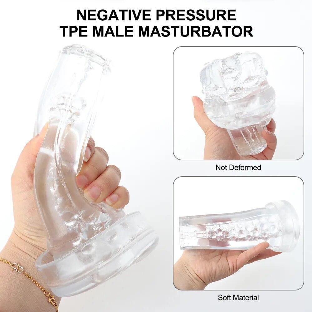 Vacuum Suction Potent Erectile Enhancer 3 Sucking Penis Pump Extender Enhancer SuckingMale Masturbator Cup Dick Pump Delayed 18+ Adult Sex Toys