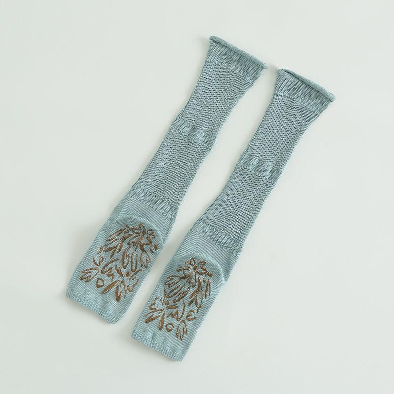 

Yoga Socks Women s Open Toe Knee Socks Non-Slip Socks Five Finger Sports Fitness Pilates Leg Warmer Floor Bunching Socks DJ02 blue pile anti-slip socks