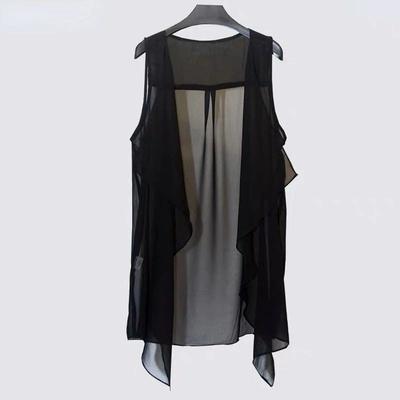Women's Summer Thin Cotton And Linen Vest Jacket