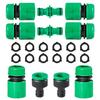 1/2" End Double Male ABS Quick Connector Garden Watering Hose Joint Adapter Extender Set for Pipe Tube