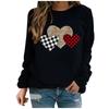 Damenmode Langarm Love Bedrucktes Sweatershirt Lockere Blusenoberteile