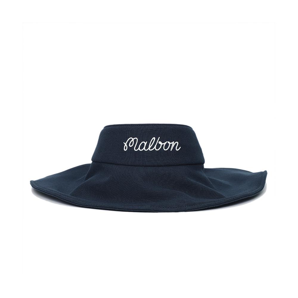 MALBON GOLF Malbon Script Hat Visor Navy (Woman)