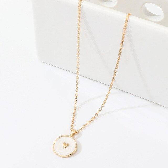 Latest Voguish Stylish Pendant Necklace Metal Alloy Drop Oil Love Heart Moon Lightning Necklaces Graceful Cute Women Round Gathering Party Event