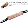 Durable Cotton Linen Pet Dog Tear Bite Training Rod Tug with Dual Handles