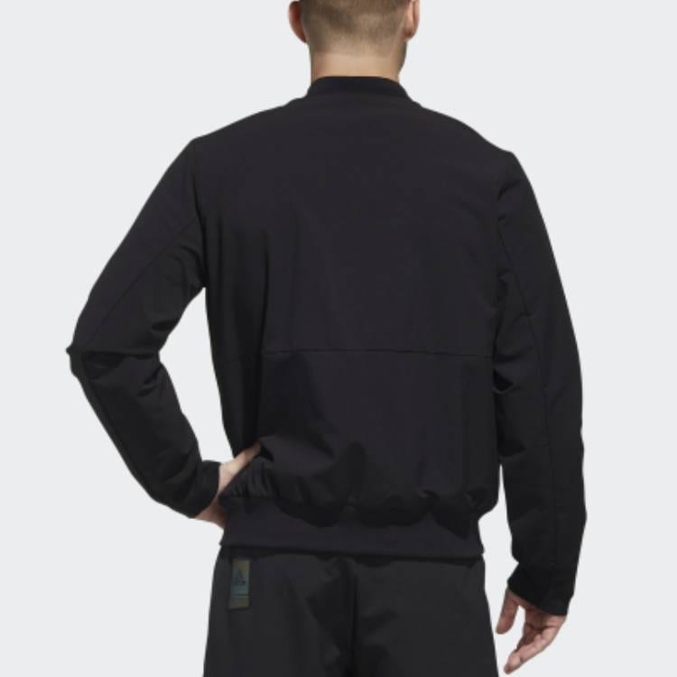 Adidas Pilot Sports Fleece Lined Baseball Jacket Men's Black FM9415