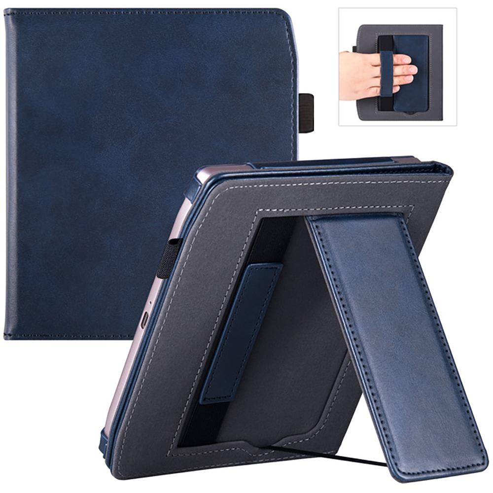 Geschikte hoes voor Pocketbook Era PB700 Hoes 7  E-reader met Slaapfunctie, Handsteun, Standaard, Schokbestendig en Anti-Val Beschermhoes Pocketbook Era PB700 blauw
