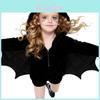 Costume Pipistrello di Halloween per Bambini e Adulti in Materiale Poliestere per Cosplay e Spettacoli Teatrali