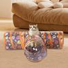 Cat Toys Tunnel Indoor Cats Tube Tent Halloween Foldable Fun Tube Tent Interactive Pet Hideaways For Puppy Bunny Ferrets Hamster