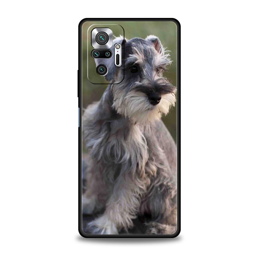 

Phone Case For Xiaomi Redmi Note 14 13 12 5G 11 10 Pro Plus 4G 9S 9 14C 13C 12C 10C 9C 9A Soft TPU Cover Cartoon Schnauzer Dog Redmi Note 14 5G