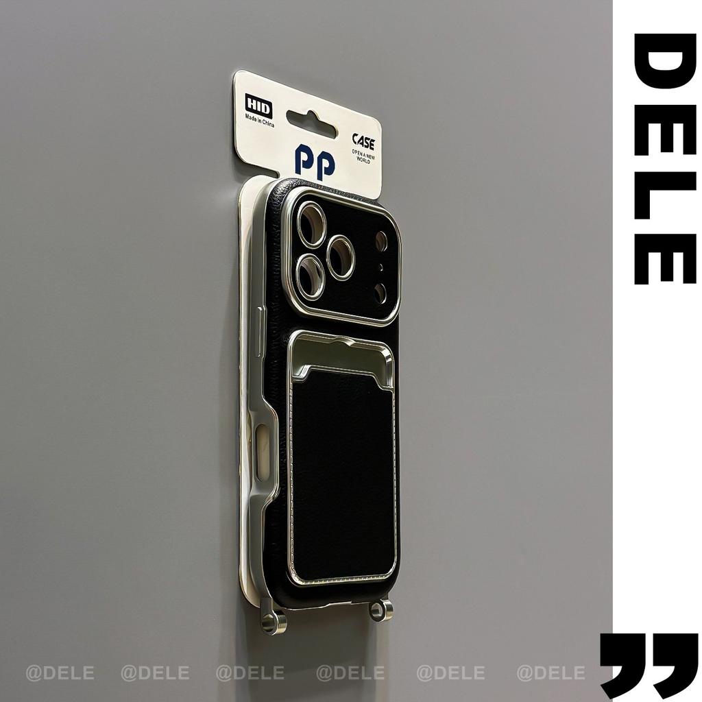 Fashion Versatile Card Slot Wallet PU Leather Bracket Case For iPhone 17 ProMax 13 15 16 Plus 14  Business Po Clip Cover