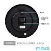 MAG Wall Continuous Second Easy to Noah Precision Clock, Analog, Silent, Hand, 30.0cm Diameter, Simple, Standard, Stylish, Read, White, W-802A WH-Z,