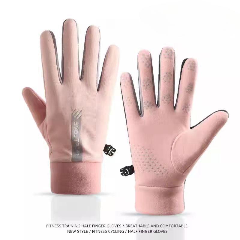 Sports Warm Gloves for Men and Women Waterproof Riding Velvet Windproof Cold Protection Couple Driving Anti-slip Touch Screen