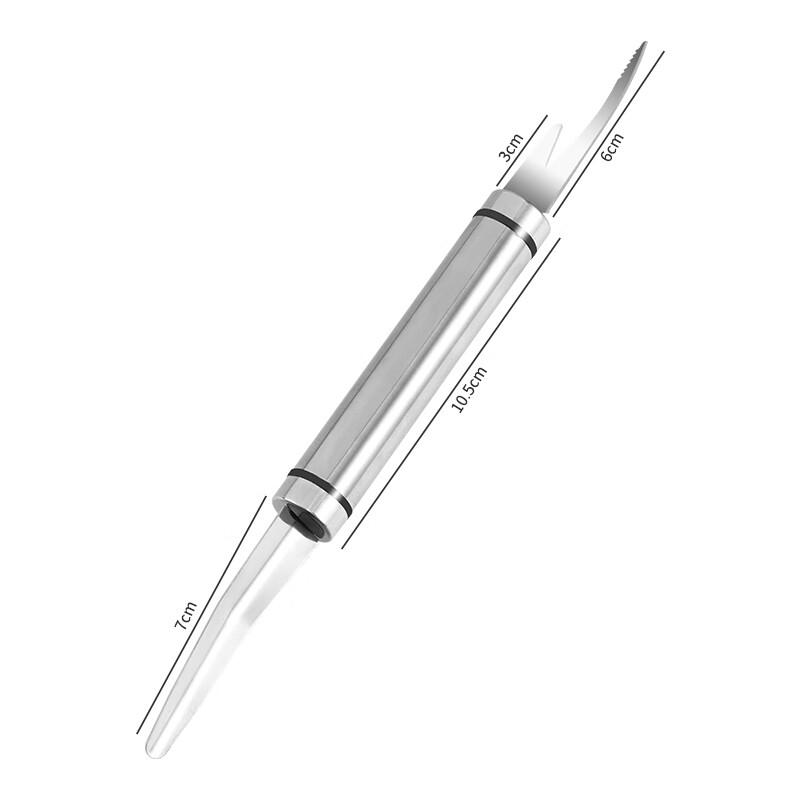 BJ 304 Stainless Steel Shrimp Deveiner Tool, Double-Ended Shrimp Deveiner Knife, Longan Pit Remover, Prawn Deveining Knife