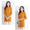 Autumn Winter Mid-length Sweater Long Bottoming Shirt New Mother Middle-aged Elderly Hip-covering