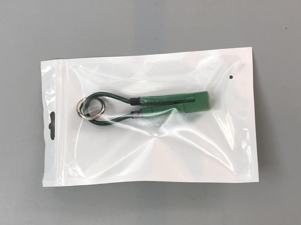 Cross-Border 4-in-1 Super Fast Charging Keychain Cable for Huawei & Apple with Zinc Alloy Logo
