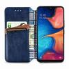 (Blue) Case For Samsung Galaxy A20E Fashion Design Leather Case Flip Cover Exquisite Business Wallet Function