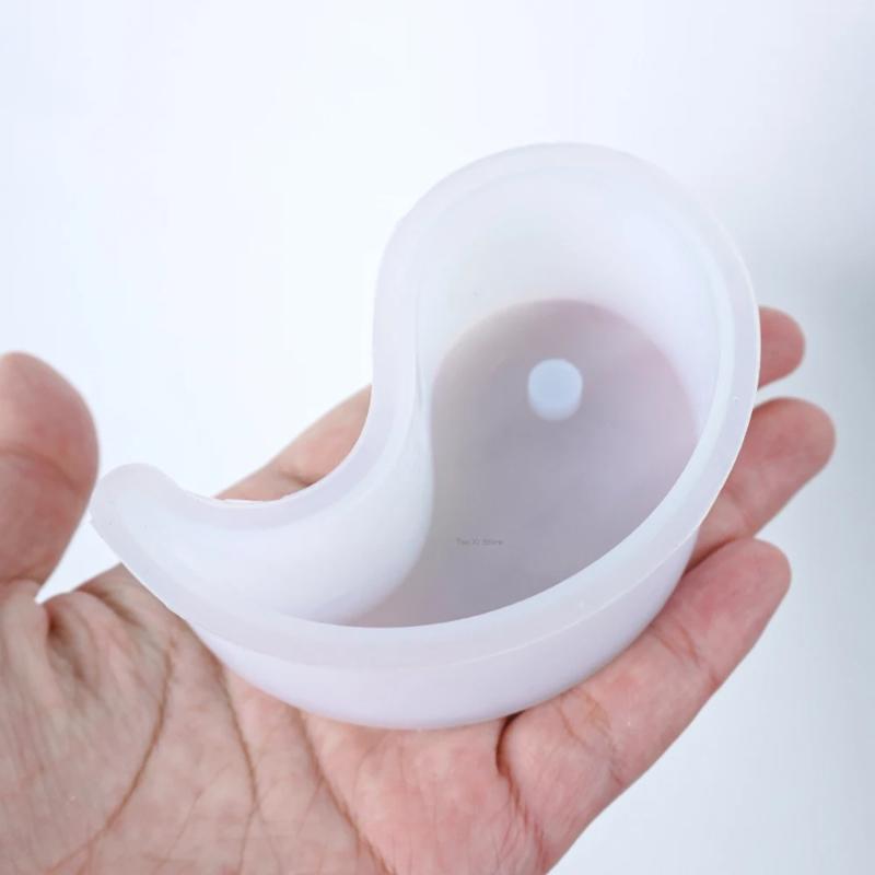 1-Pack Tai Chi Yin Yang Silicone Molds for Candle Making, Plaster,And Planter - Creative Resin Casting Molds for Soap,Home Decor