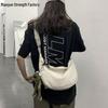 Unisex Trendy Canvas Crossbody Bag: Hip Hop, Japanese, Casual & Versatile Design for Students