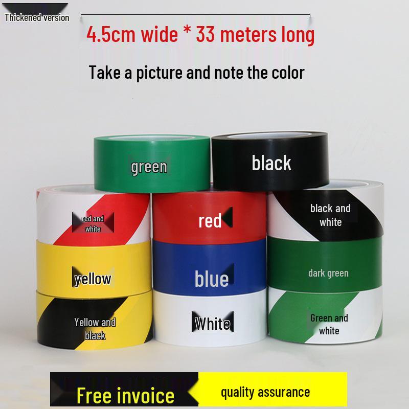 Red and Yellow Zebra Crossing PVC Warning Tape for Floor Marking and Zoning