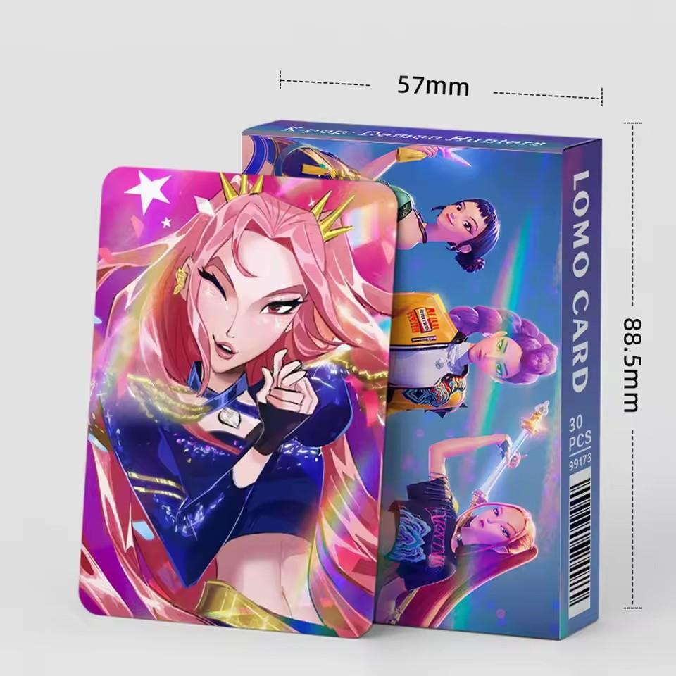 1 Box Kpop Laser Card Anime Figure Collectible Cards for Boys Girls Fashion LOMO Small Cards for Fans Birthday Gifts
