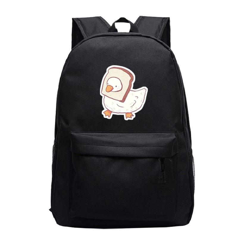 Primary And Secondary School Students Schoolbag Goose Personalized Printing Youth Leisure Simple Backpack Large Capacity