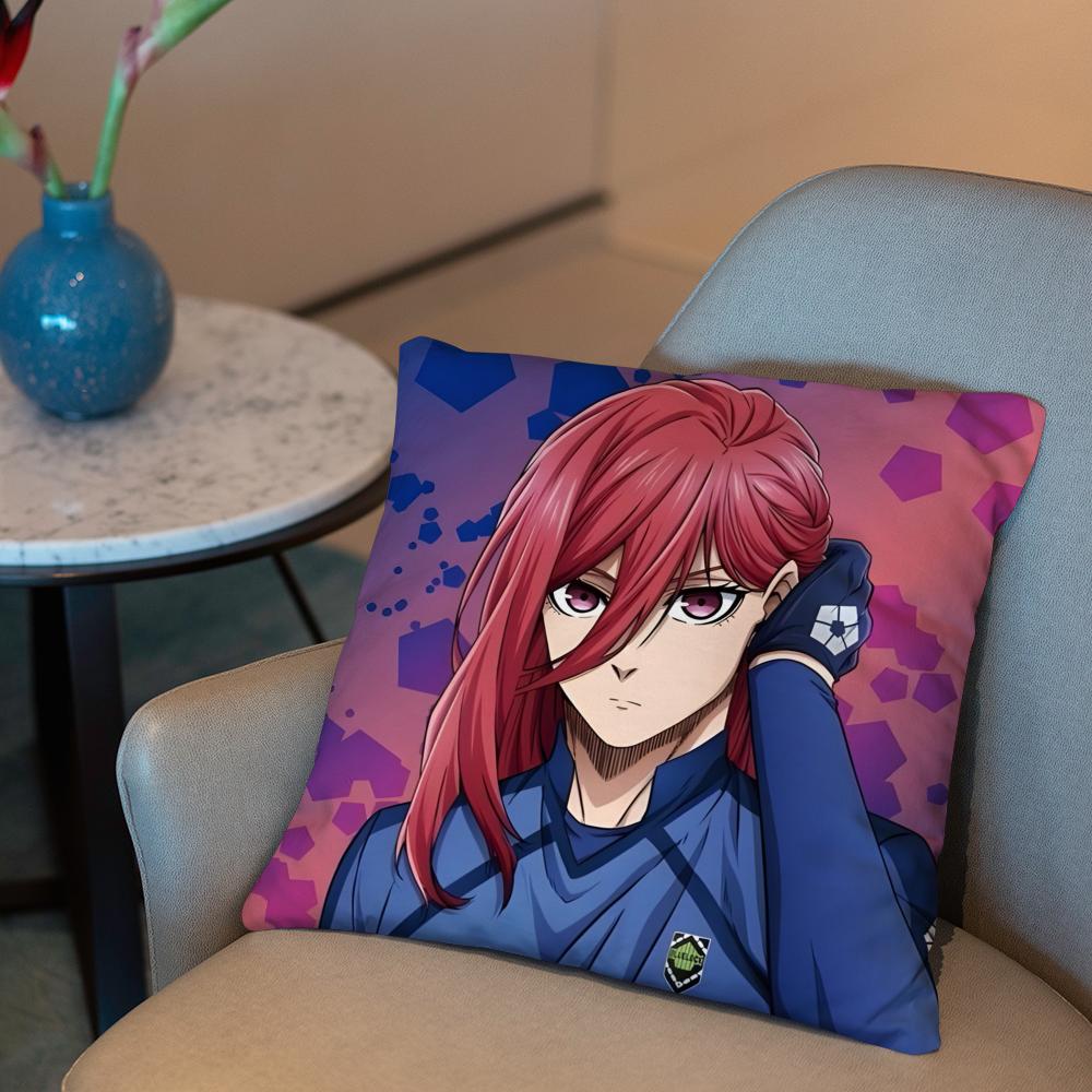 Blue Lock Anime Cushion Cover 2-in-1 Reversible Plush Pillow Cover | Car/Sofa/Bed | Perfect Gift