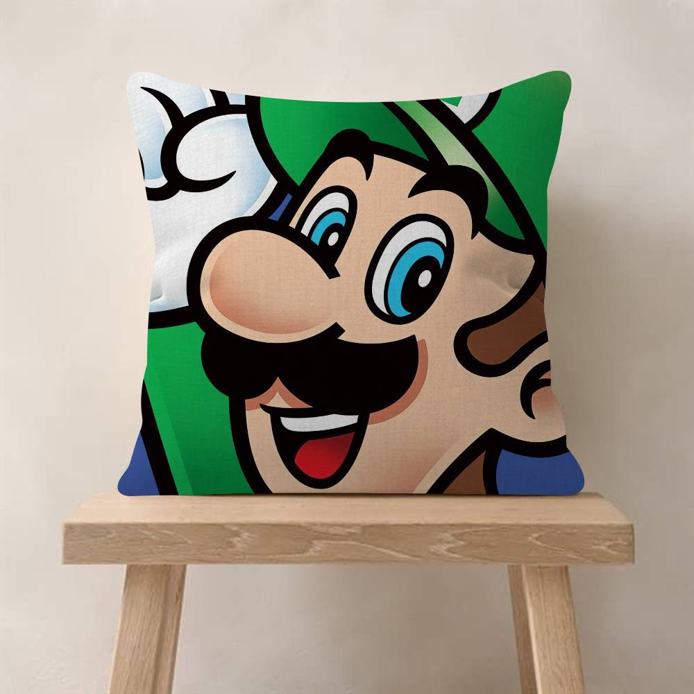 Super Cute Style M-MarioS Maple Design Cushion Cover Happy Autumn Harvest Decor Holiday Decorati Pillow Cover