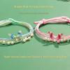 Iridescent Dragon Boat Festival Butterfly Bracelet: Handmade Five-Color Rope for Couples and Best Friends