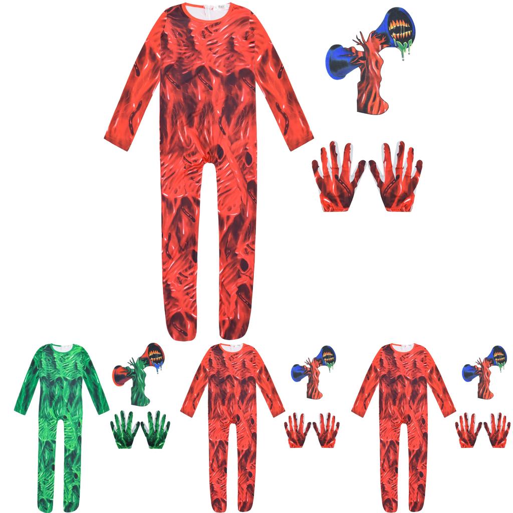Halloween Siren Head Horror Costume Jumpsuit For Kids Spooky And Stylish Outfit!