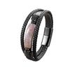 European and American Geometric Tiger's Eye Stone Bracelet Men's Multi-layer Leather Rope Bracelet Stone Bracelet Magnet Buckle Bracelet Women 2026