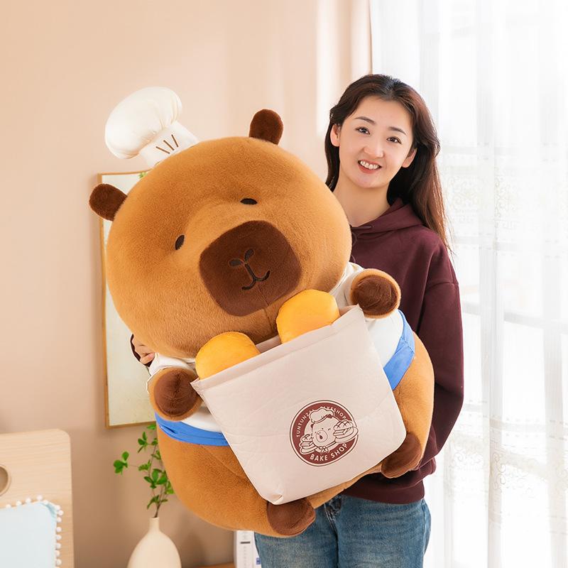 New Baked Capybara Kapibara Doll Doll Plush Toy Throw Pillow Internet Celebrity Birthday Gift Buwa