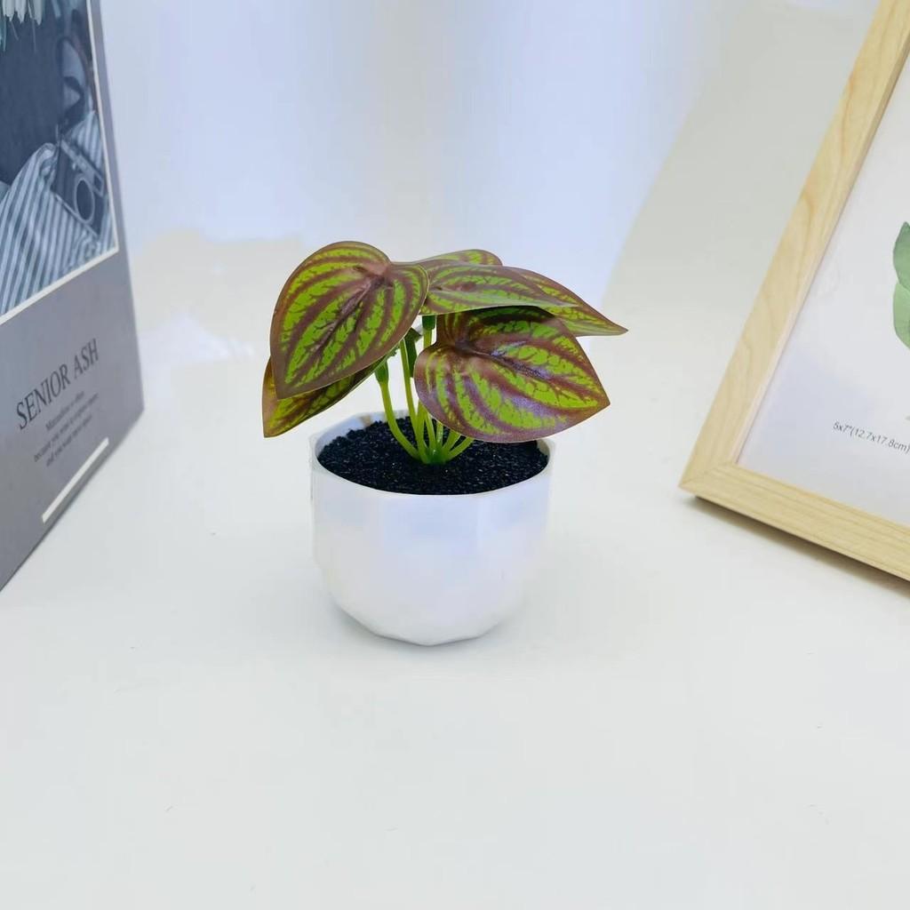 Simulation Leaves 8 Epipremnum Aureum Potted Artificial Plant Ornament Decor