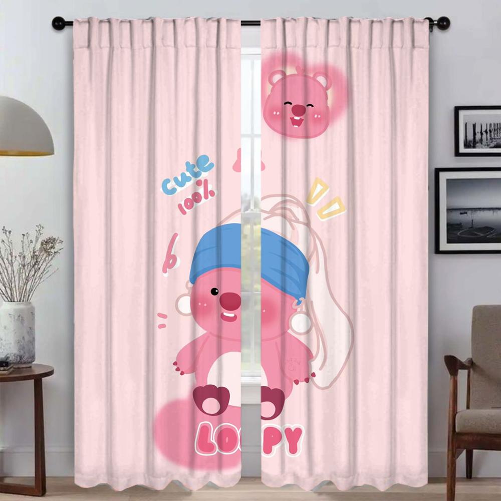 

Curtains Child Room Pororos Modern Living Room Curtains for Camera Partition Blackout Curtain Tulle for Bedroom Shades Blinds W50xH70cmx2pcs-CL