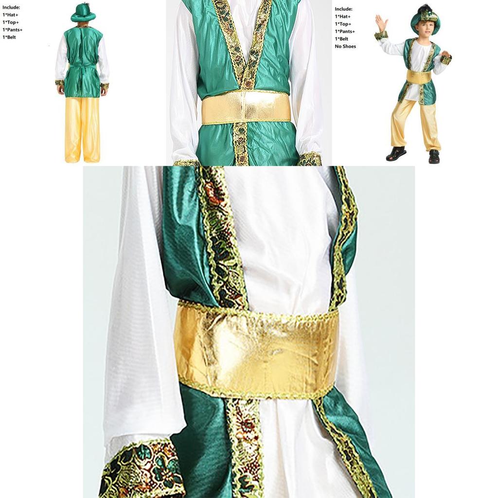 Stunning Boys Halloween Party Arabian Prince King Costume For Cosplay Events