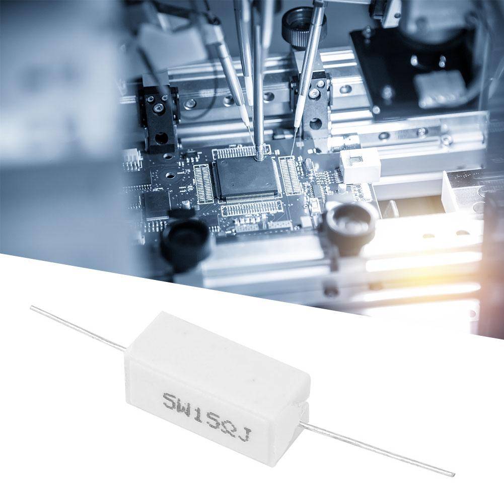 10 Stück Zementwiderstand Leistungswiderstand 5 Prozent Elektronische Bauelemente 5W(220R)