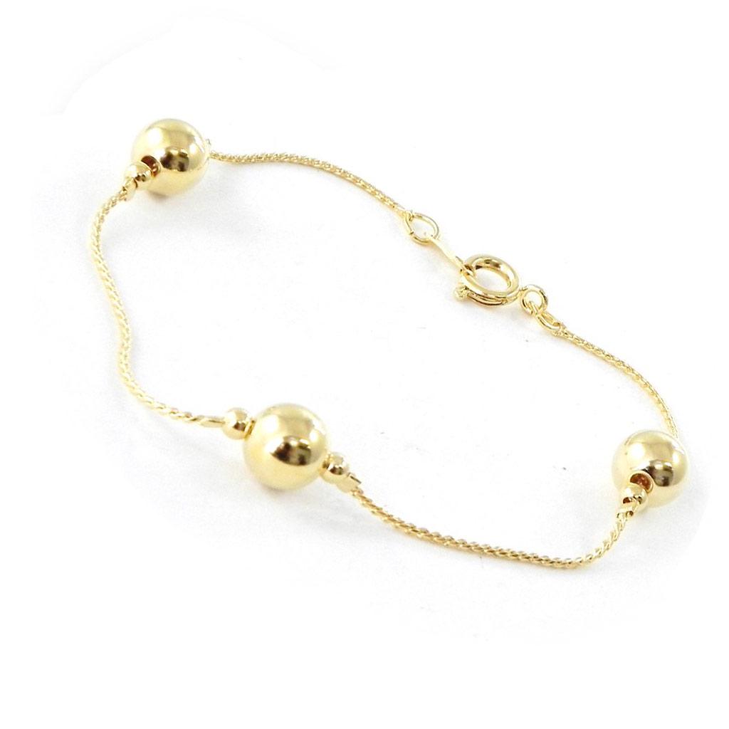 Les Trésors De Lily [F6695] - Gold Plated Bracelet 'Choreography'