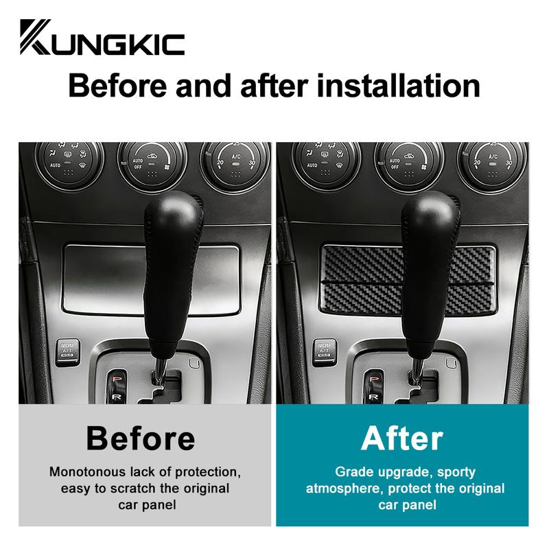 Echte Weiche Kohlefaser Für Subaru Impreza 2005 2006 2007 Zentrales Aufbewahrungsbox-Deckel-Rahmen-Aufkleber Innenraumzubehör