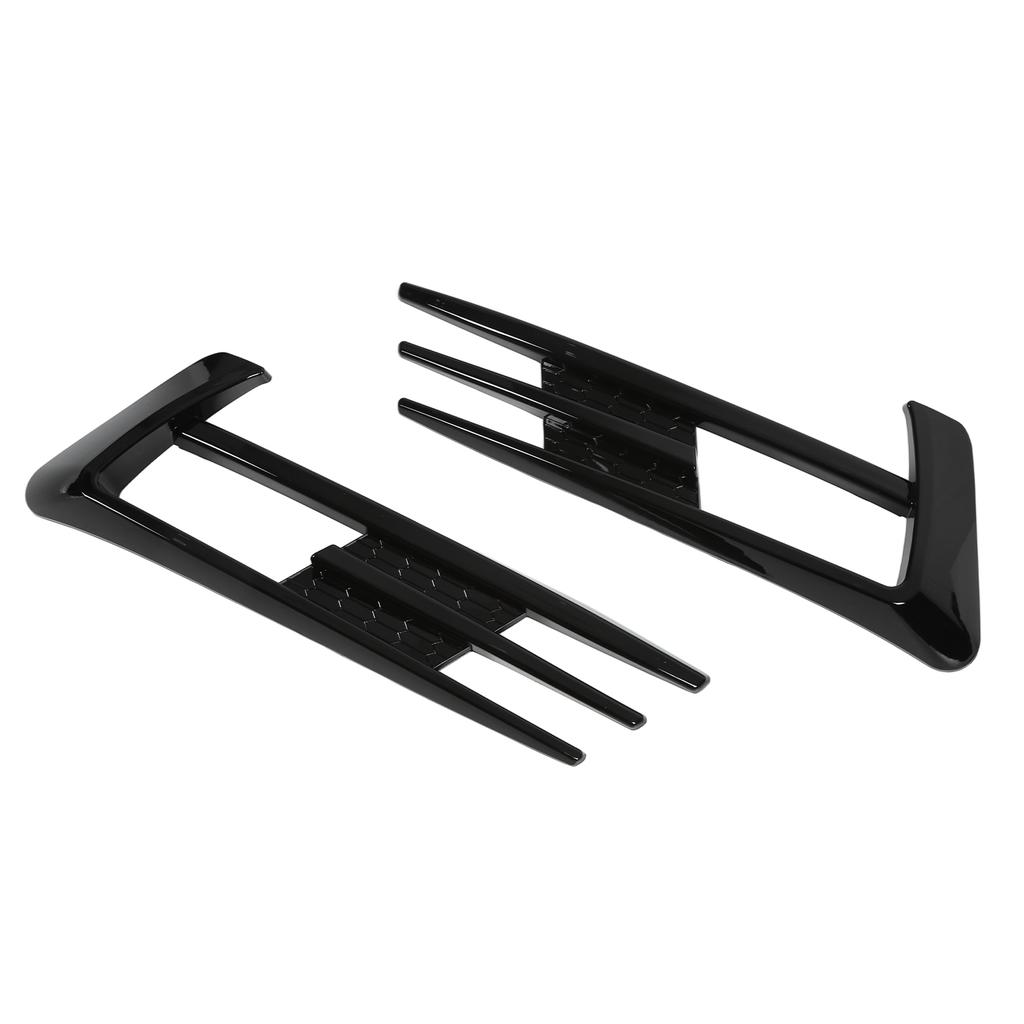Glossy Black Front Fog Lamp Eyebrow Eyelid Cover Trim Replacement for MK7 2014‑ 2017