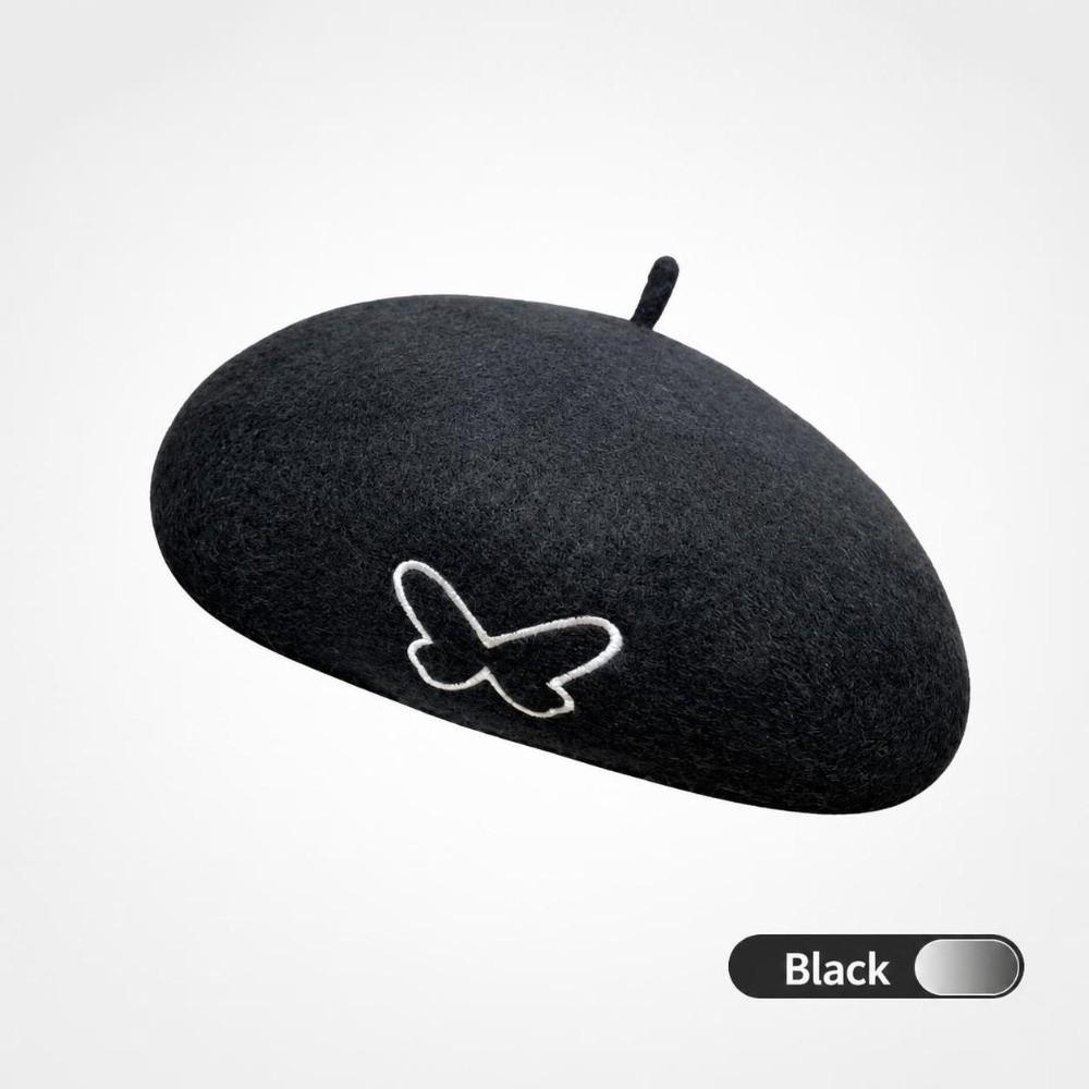 Retro Plain Cap Warm Felt Berets Fashion Winter Wool Berets Hat Lady