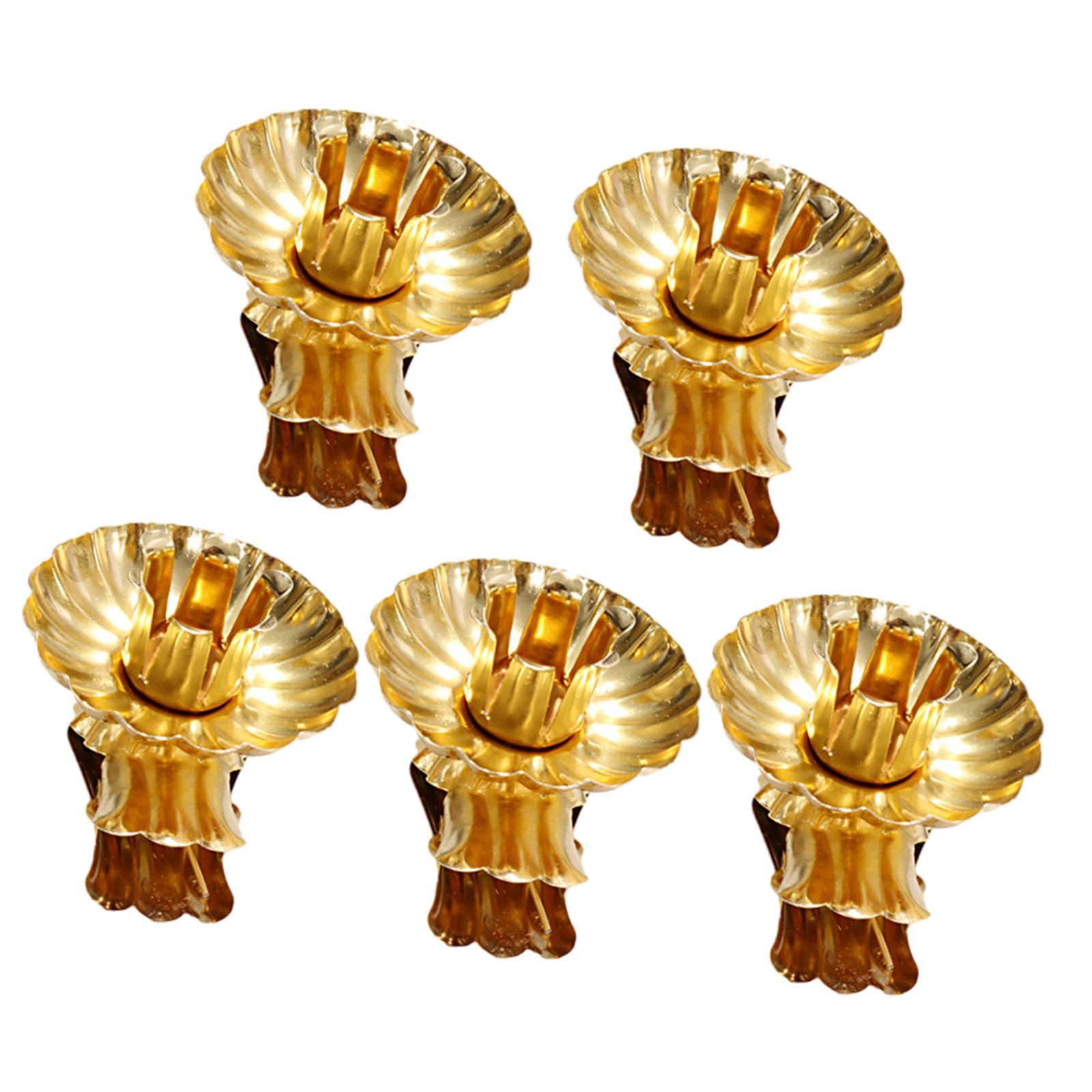 

5x Зажимы для свечей Церкви Легко Защелкиваются Зажимы для свечей на елку для юбилеев Праздничные принадлежности День рождения Свадебное украшение