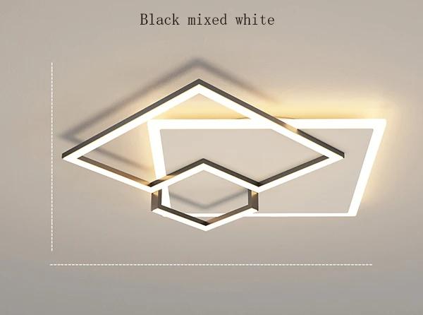 Creative Led Ceiling Chandelier For Bedroom Living Room Kitchen Square Modern Home Lustre Decor Lighting Luminaries