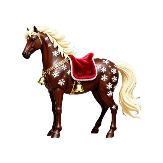 2D Flaches Pferd Auto Hängeornament Acryl Pferd Rückspiegel Anhänger Feiertag Winter Hängezubehör für Weihnachtsbaum Auto Innenraum Wand Fenster