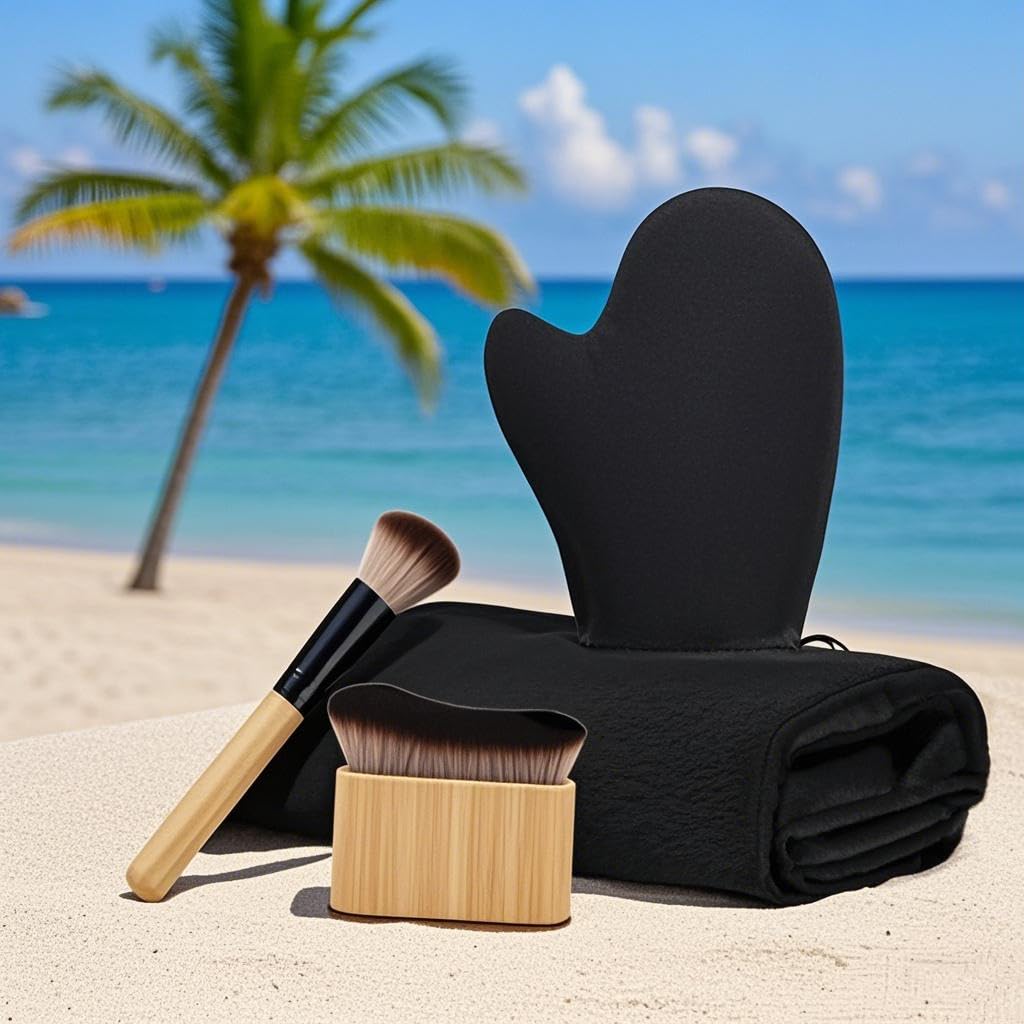 Self Tanning Mitt Self Tanner Mitt Tanning Glove Self Tan Mitt Applicator Self Tanner Brush For Body Self Tanning Brush Kabuki Brush Back Self Tanner