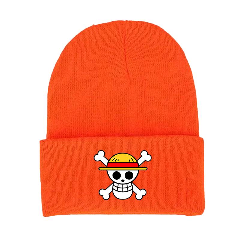 Janpanese Anime Winter Hats for Unisex Luffy New Beanies Knitted Hat Autumn Female Beanie Caps Warmer Bonnet Ladies Casual Cap
